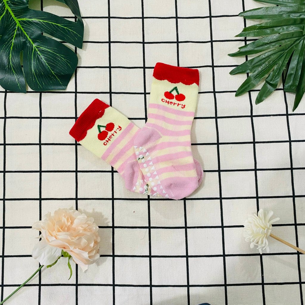 Tất Hàn KIDS SOCKS Cotton chống trơn trượt cao cấp cho bé