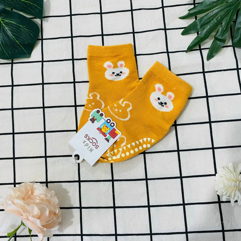 Tất Hàn KIDS SOCKS Cotton chống trơn trượt cao cấp cho bé