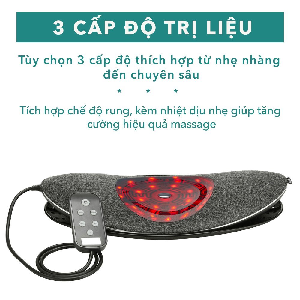 Máy massage trị liệu thoái hóa cột sống, kéo dãn cơ lưng Homedics SP 252HJ HT Beauty Của Mỹ massage nhiệt hồng ngoại