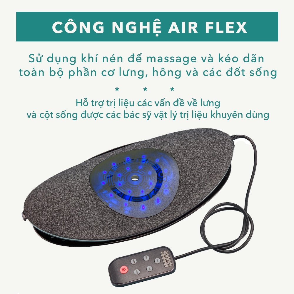 Máy massage trị liệu thoái hóa cột sống, kéo dãn cơ lưng Homedics SP 252HJ HT Beauty Của Mỹ massage nhiệt hồng ngoại