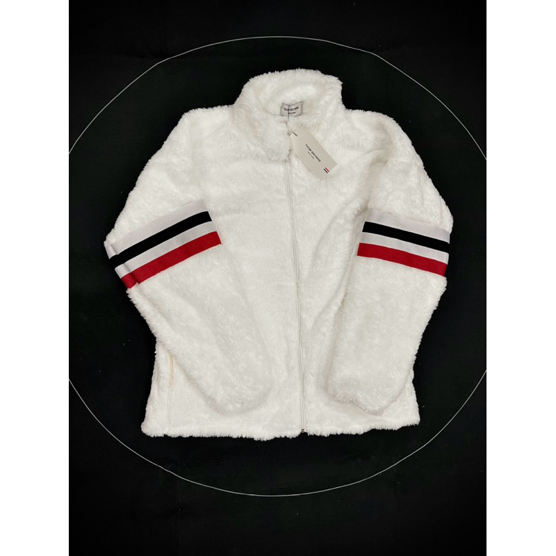 {Áo Khoác Lông Thome 2 Vạch Tay) Áo Thiết Kế Dành Cho Nam Nữ Phù Hợp Mùa Đông,Lông Mượt 2 Lớp Dày Dặn Ấm Áp