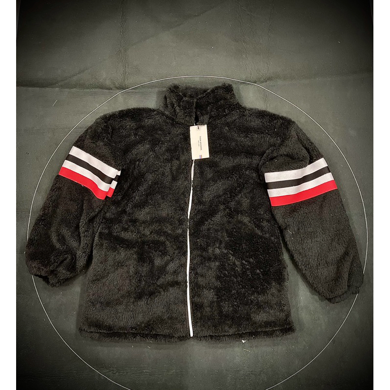 {Áo Khoác Lông Thome 2 Vạch Tay) Áo Thiết Kế Dành Cho Nam Nữ Phù Hợp Mùa Đông,Lông Mượt 2 Lớp Dày Dặn Ấm Áp