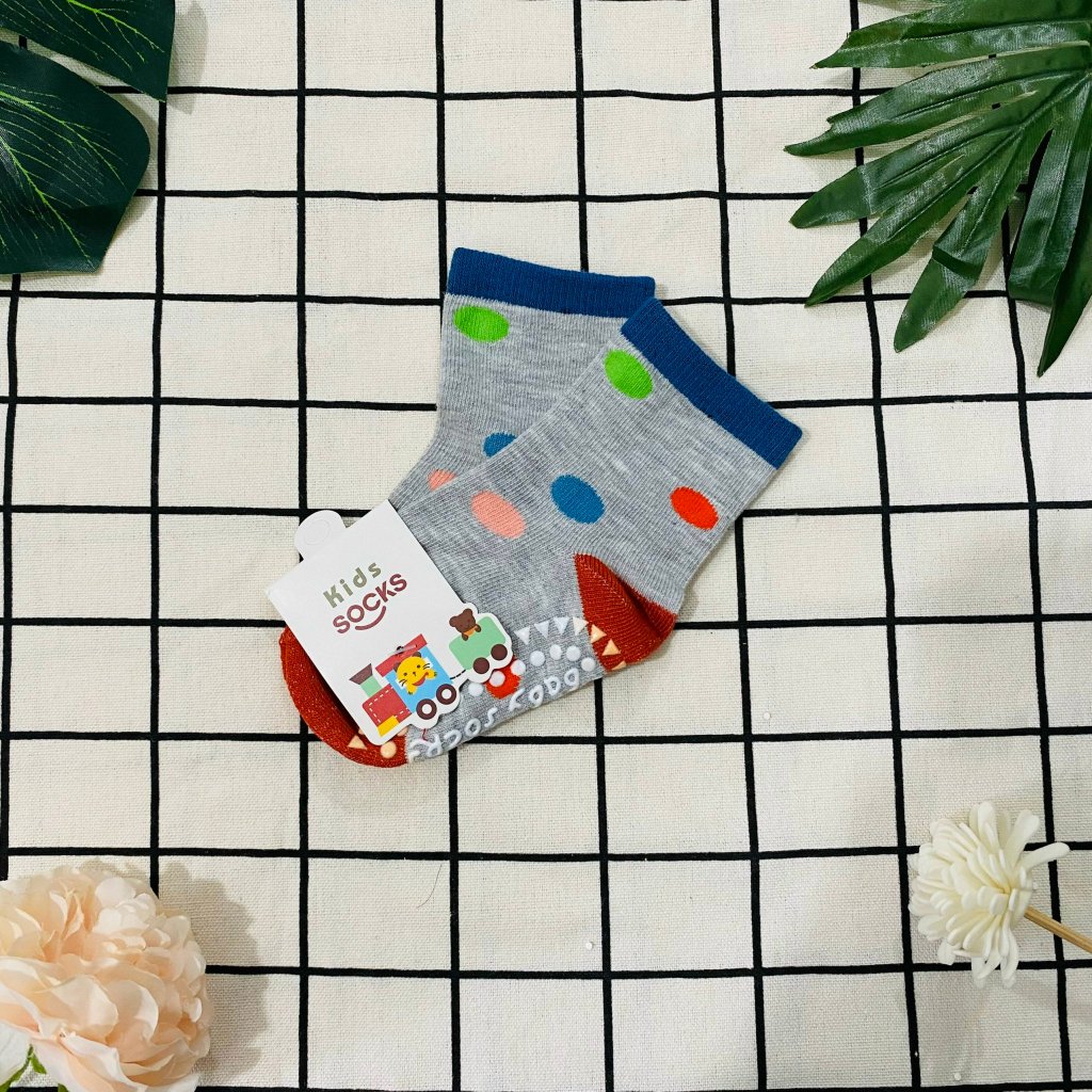 Tất Hàn KIDS SOCKS Cotton chống trơn trượt cao cấp cho bé