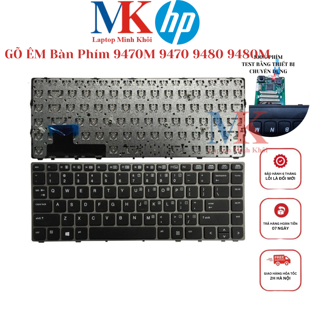 Phím Hp EliteBook Folio 9470M 9470 9480 9480M ZIN(GÕ ÊM) LAPTOPMINHKHOI