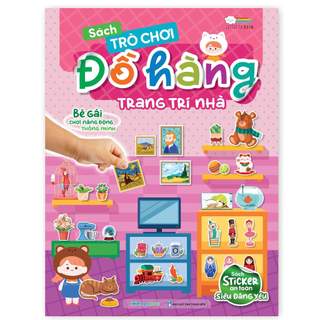 Sách Trò chơi Đồ hàng Trang Trí Nhà (Hơn 200 Stickers) - Sách tương tác bóc dán sticker cho bé  - MGB