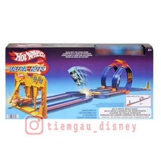 Đồ Chơi HOT WHEELS Ultra Hots Wild Drive Drag Race - Chính hãng Mattel