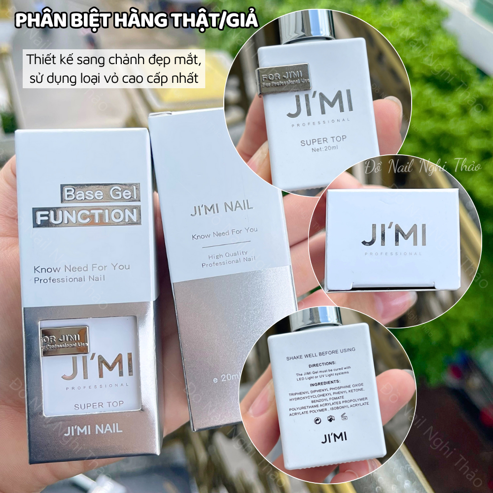 Base top JIMI 20ml dòng cao cấp của OUBOLI jeliva