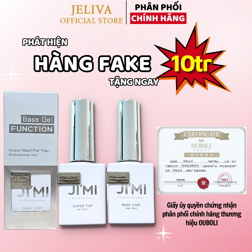 Base top JIMI 20ml dòng cao cấp của OUBOLI jeliva