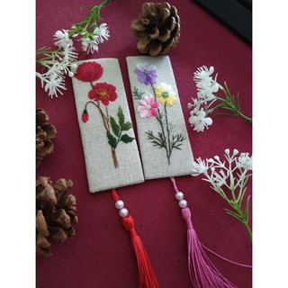 bookmark/kẹp sách thêu tay