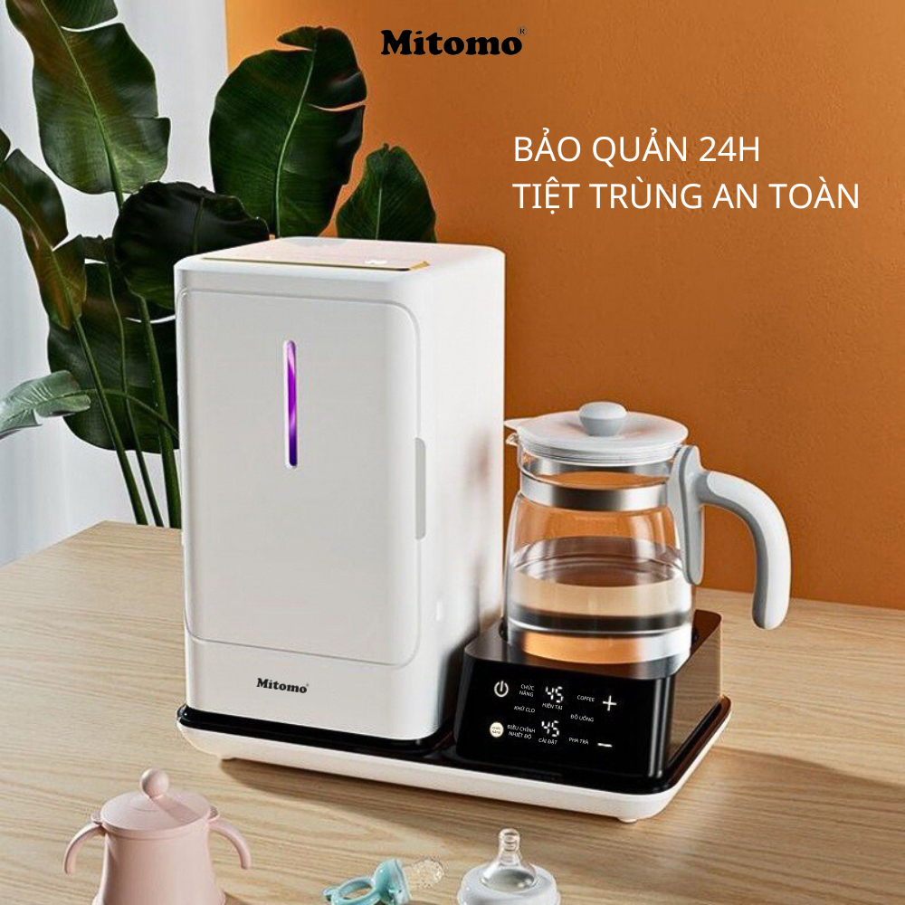 Máy tiệt trùng sấy khô hâm sữa UV-MT99 MAX - Bảo hành 5 năm chính hãng Mitomo