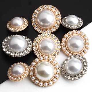 Charm kim loại đính đá dùng làm tag hoa cài áo, phụ kiện may mặc và phụ kiện tóc H65