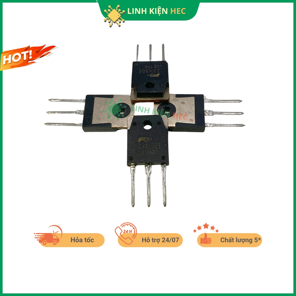 MOSFET 23N50 23N50E 23A 500V tháo máy chất lượng cao linhkienhec
