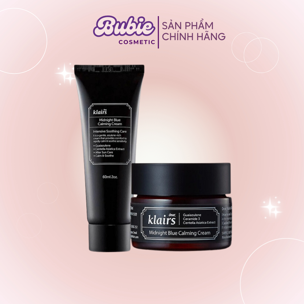Kem dưỡng làm dịu hồi phục da Klairs Midnight Blue Calming Cream KD03