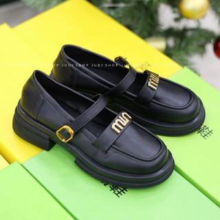 Giày Moca- Giày Bệt Fashion Khuy Ngang MIU 3p QCCC