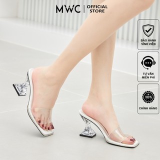 Dép cao gót mwc 4396 - guốc cao gót nữ thời trang quai trong gót trong cách điệu thời trang