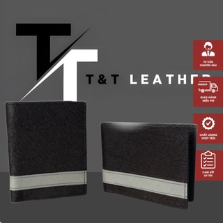 Ví nam da bò Nappa cao cấp T& Leather Ví nam da bò Nappa cao cấp T& Leather VD1, da thật full hộp làm quà tặng bảo hành