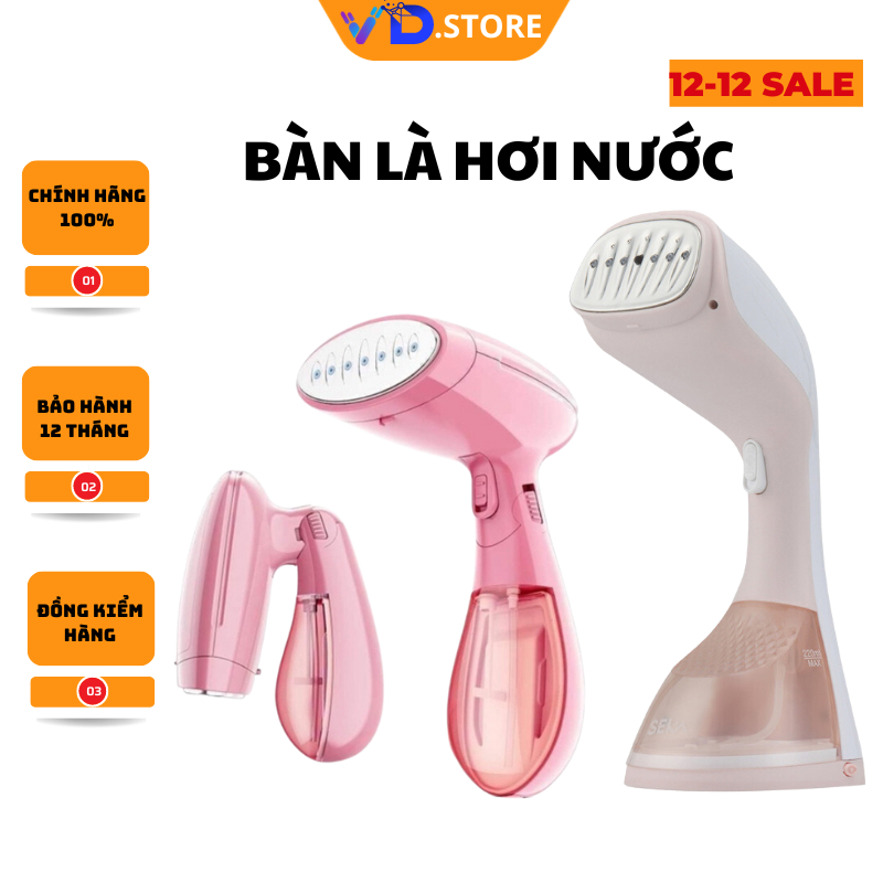Bàn là hơi nước cầm tay cao cấp công xuất 1500W tiện lợi cho gia đình-VD.STORE
