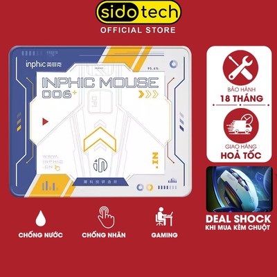 Miếng lót chuột máy tính SIDOTECH INPHIC GUNDAM gaming pad cỡ lớn cỡ nhỏ 70x30 25x30 bàn di chuột laptop pc chống nước