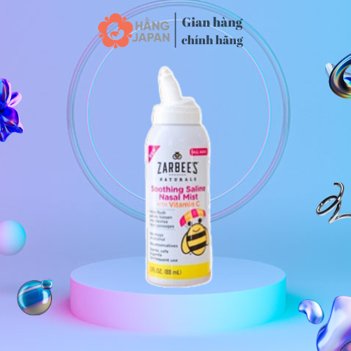 Xịt mũi Zarbee's xịt mũi cho bé có thêm vitamin C giúp tăng đề kháng