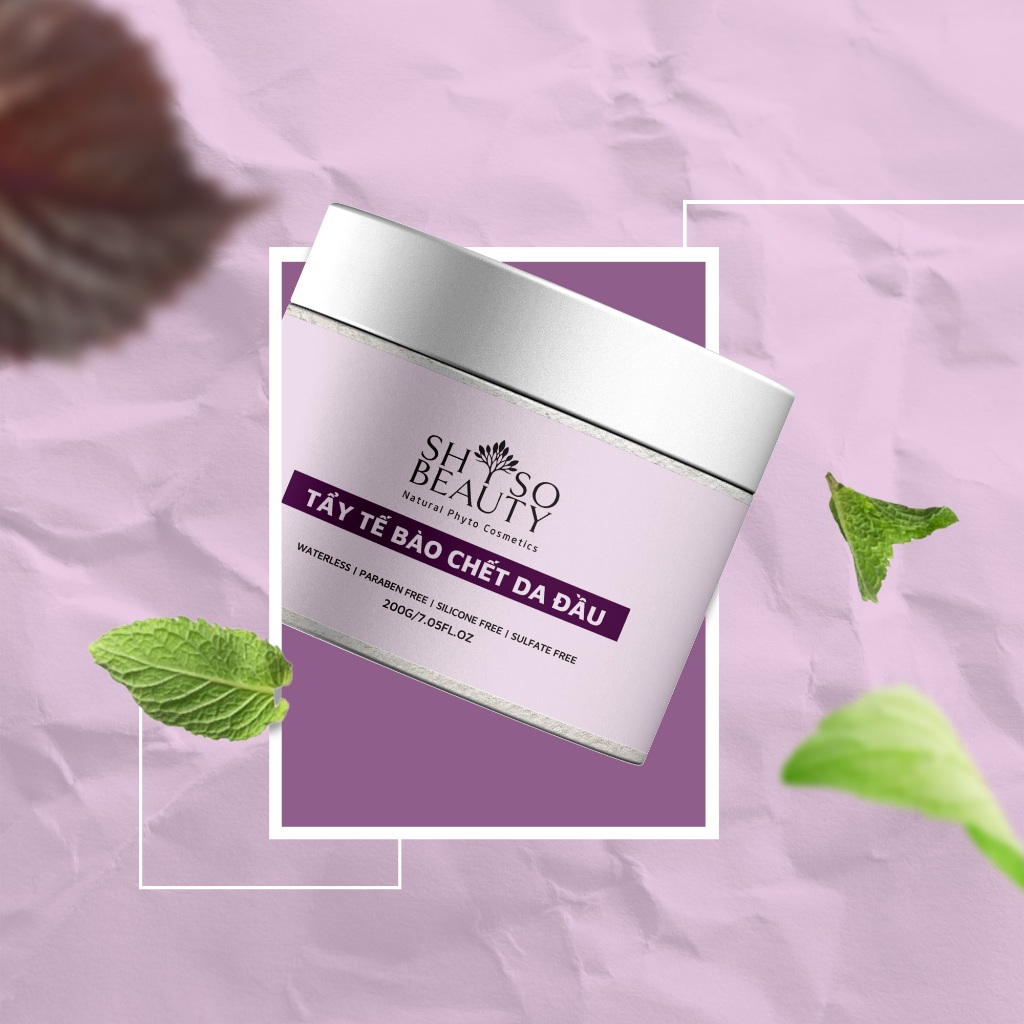 Muối Tẩy Tế Bào Chết Da Đầu SHSO Beauty Sea Salt Treatment Hair Scalp Tía Tô & Bạc Hà Mát Lạnh, Kiểm Soát Dầu - 200 gram