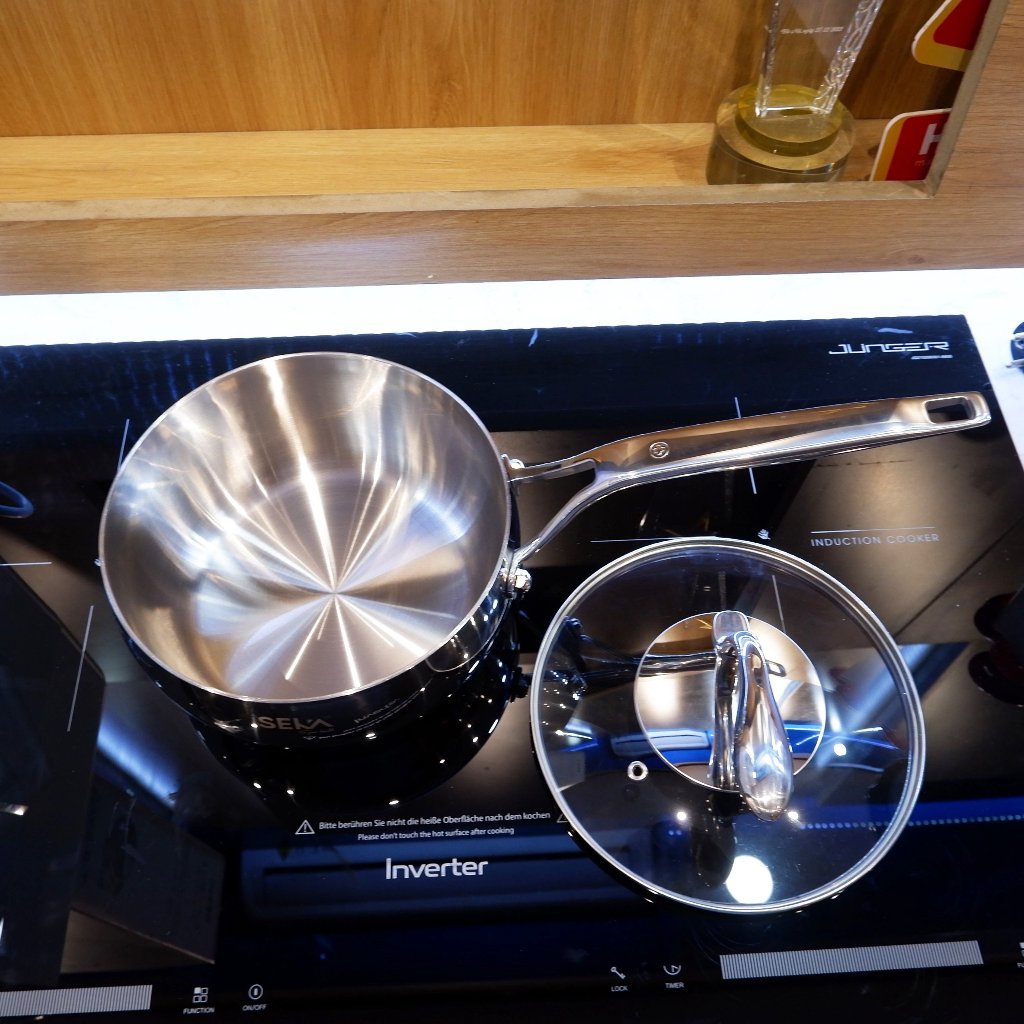 Quánh inox 304 SEKA SK6070 size 18cm đúc nguyên khối cao cấp Nhật Bản