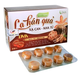 Kẹo ngậm ho la hán quả, xạ can, kha tử