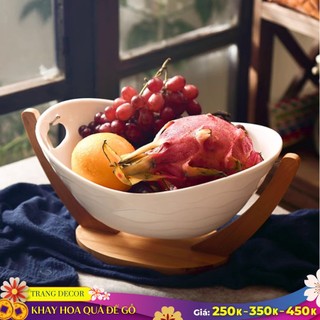Khay hoa quả đế võng đựng hoa quả xinh- sang trọng