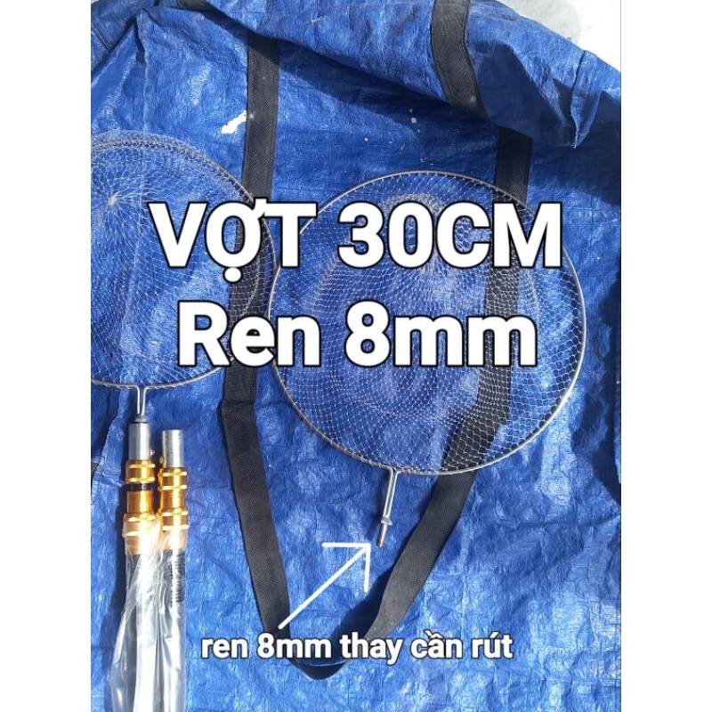 VỢT TRẮNG 30CM ren 8mm