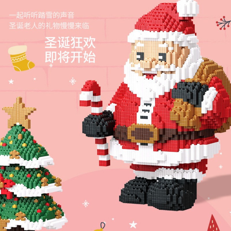 Lego Cây Thông Noel/ Ông Già Noel/ Người Tuyết/ Tuần Lộc- Mô Hình Lắp Ráp Noel cho bé