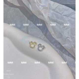 CHARM MICKEY ĐÁ M47 SET 4 VIÊN 2 MÀU