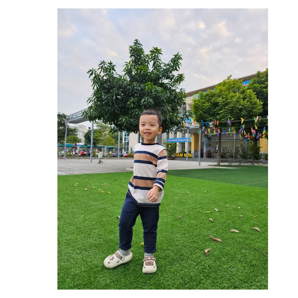 Áo Thun Dài Tay Bé Trai Cotton Mềm Mịn Xuất Xịn Hippo House