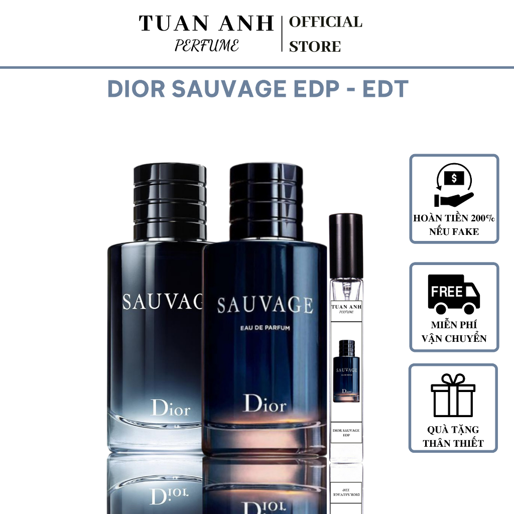 Nước hoa nam chính hãng Sauvage EDT - EDP chiết 10ml 20ml | TUANANH PERFUME