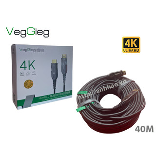Cáp hdmi 2.0 sợi quang dài 40m v-h174 veggieg, độ phân giải 4k,3d@60hz