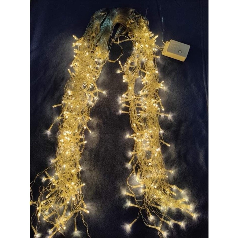 Đèn Led đèn rủ  Thả Mành Đèn đứng màu Vàng  Đèn trang trí  chơi tết