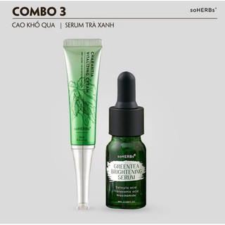 Combo cao khổ qua và serum trà xanh