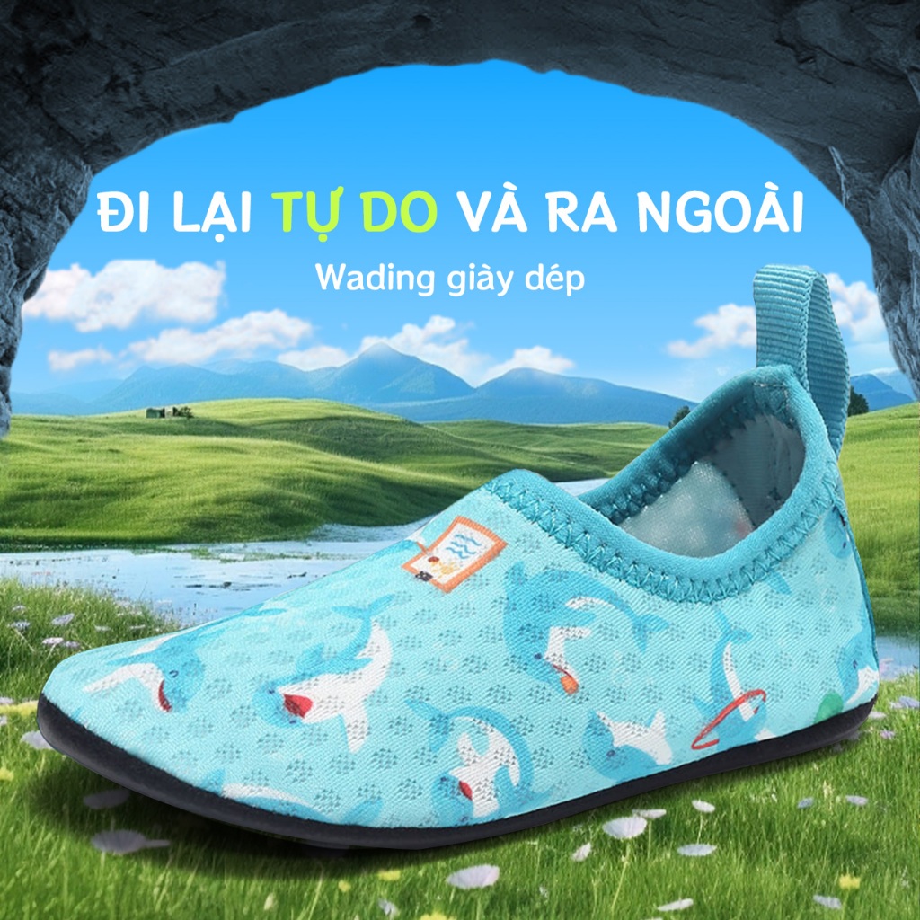 Mùa hè thoáng khí lưới sandal chống trượt bé sandal bé trai sandal bé gái sandal bãi biển sandal size22-35