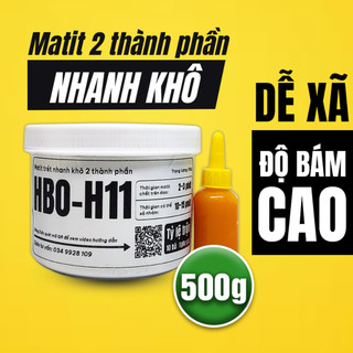 Matit trét nhanh khô 2 thành phần HBO-H11, trọng lượng 500g