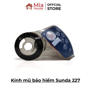 Kính mũ bảo hiểm Sunda 227 - kính chính hãng Sunda - màu trong hoặc màu trà