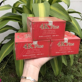 [Ảnh thật] KEM BODY 4K PLUS ĐỎ THÁI LAN CÓ HẠT TINH THỂ