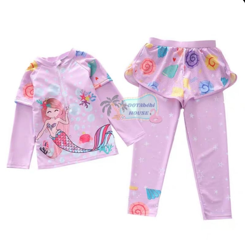 16-36kg nhiều mẫu Đồ bơi 2 chi tiết tay dài quần dài size đại cho bé gái mã SW0770 - DOTAbébi HOUSE