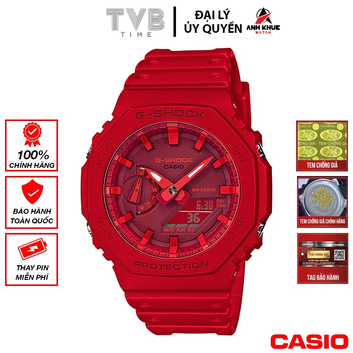 Đồng hồ nam Casio G-Shock chính hãng Anh Khuê GA-2100-4ADR (45mm)