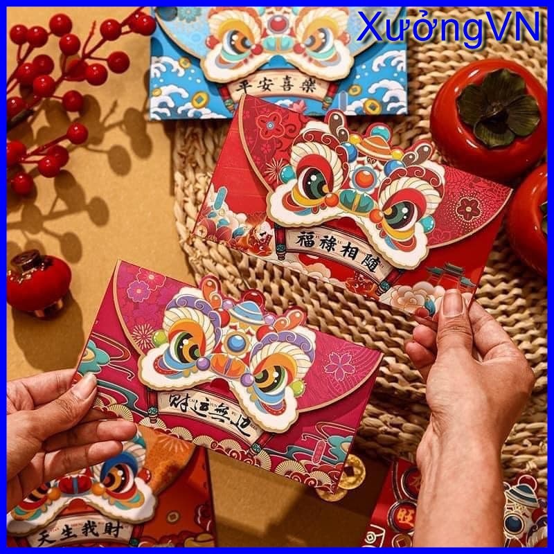 Mới - Bao lì xì 2024 đôc,lì xì tết hình rồng cao cấp sang trọng