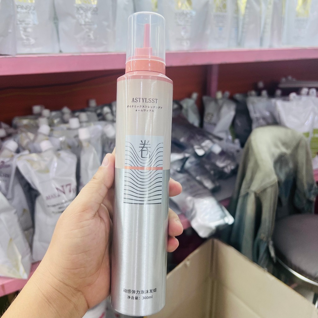 Gôm bọt mềm ASTYLSST tạo kiểu tóc xoan hippi hoặc xù mì