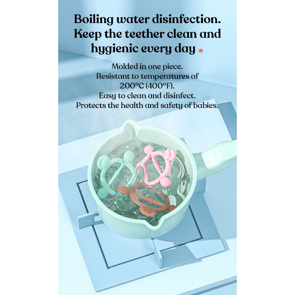 Gặm nướu vòng tay kháng khuẩn KUB có thể điều chỉnh dành cho trẻ sơ sinh