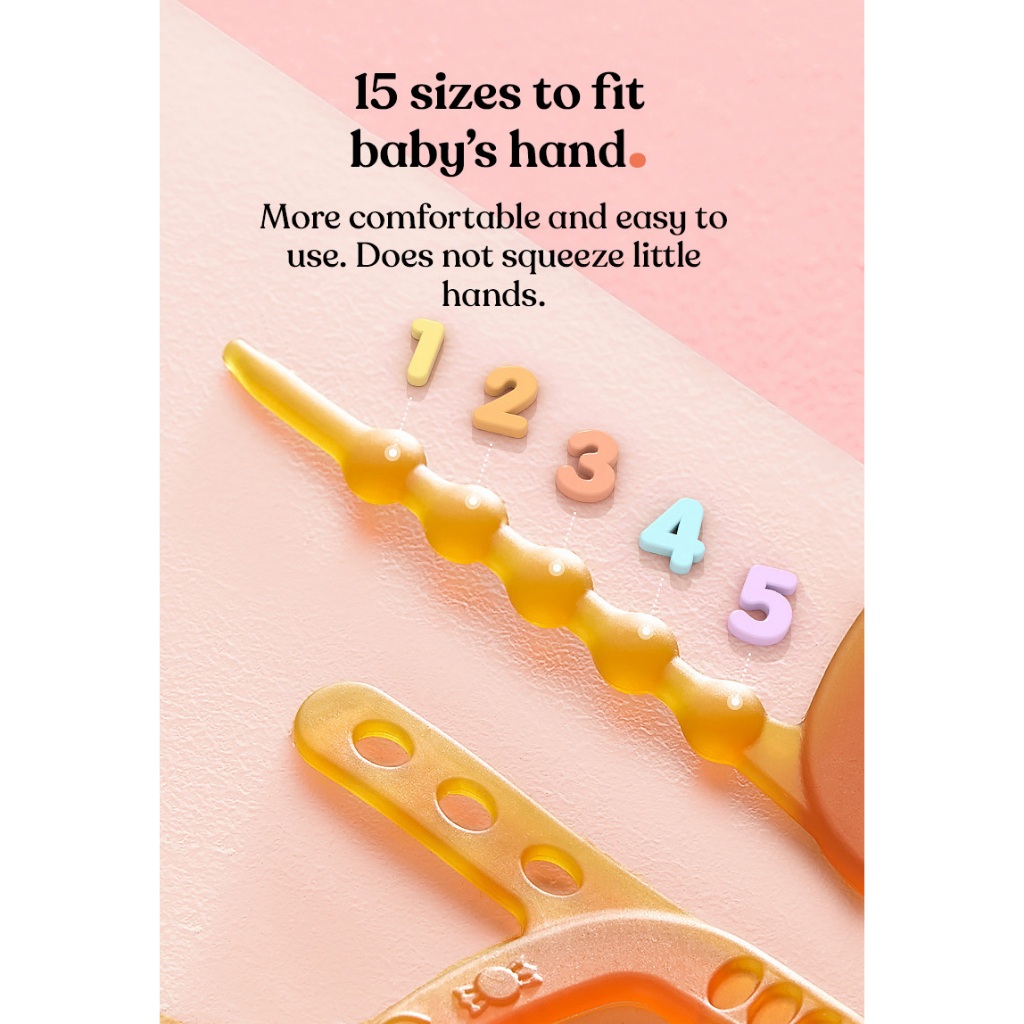 Gặm nướu vòng tay kháng khuẩn KUB có thể điều chỉnh dành cho trẻ sơ sinh