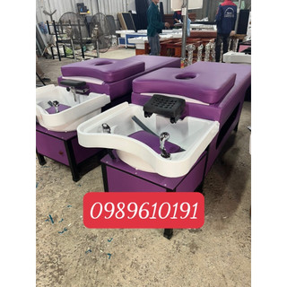 Giường gội đầu 2in1, giường gội đầu dưỡng sinh chân sắt chậu nhựa, giường gội đầu spa 2in1 chuyên dùng cho thẩm mỹ viện