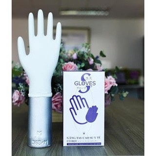 Găng tay latex có bột màu trắng Sglove (100 cái/1 hộp)
