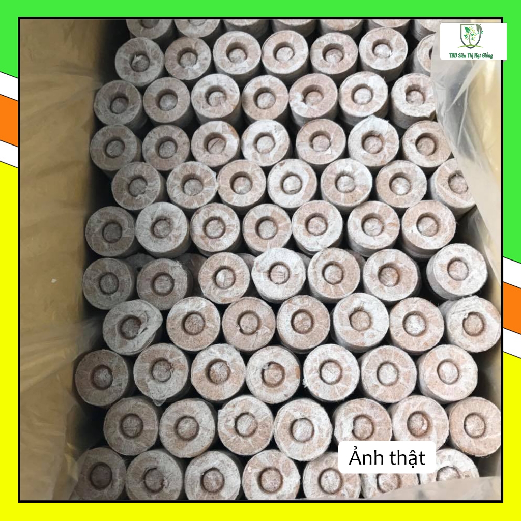 Viên nén xơ dừa, viên nén tiết kiệm thời gian ươm hạt nảy mầm, tăng độ tơi xốp cho đất trồng - Siêu Thị hạt giống TBD