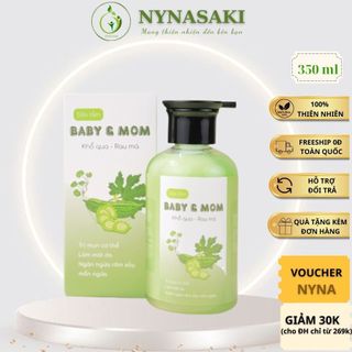  Sữa tắm Mướp đắng  Khổ qua  Rau má hỗ trợ giảm mụn lưng ngừa rôm sẩy mẫn ngứa mát da cho mẹ và bé 