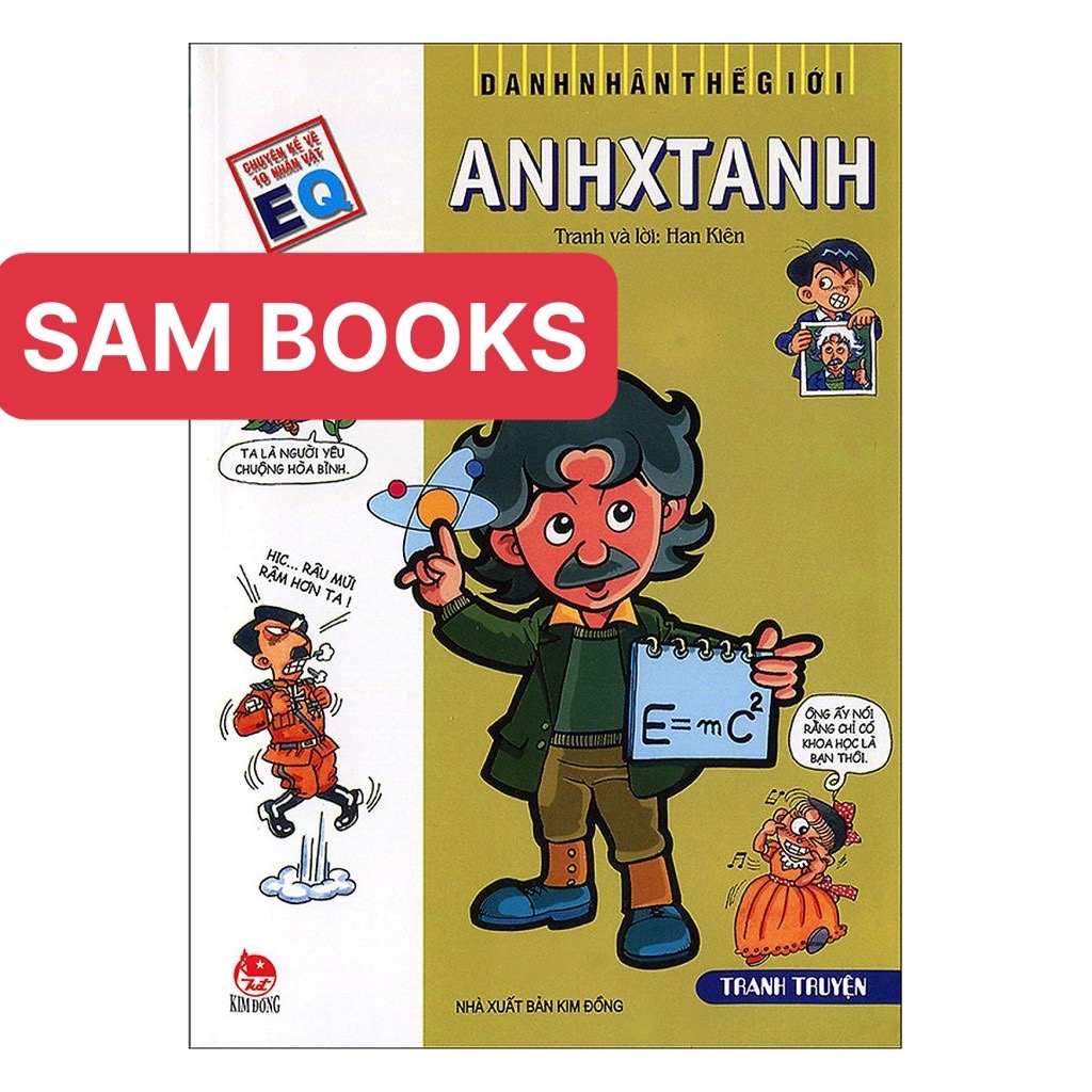 Danh nhân thế giới bộ 10 quyển bán lẻ kèm móc khóa nhân vật đáng yêu